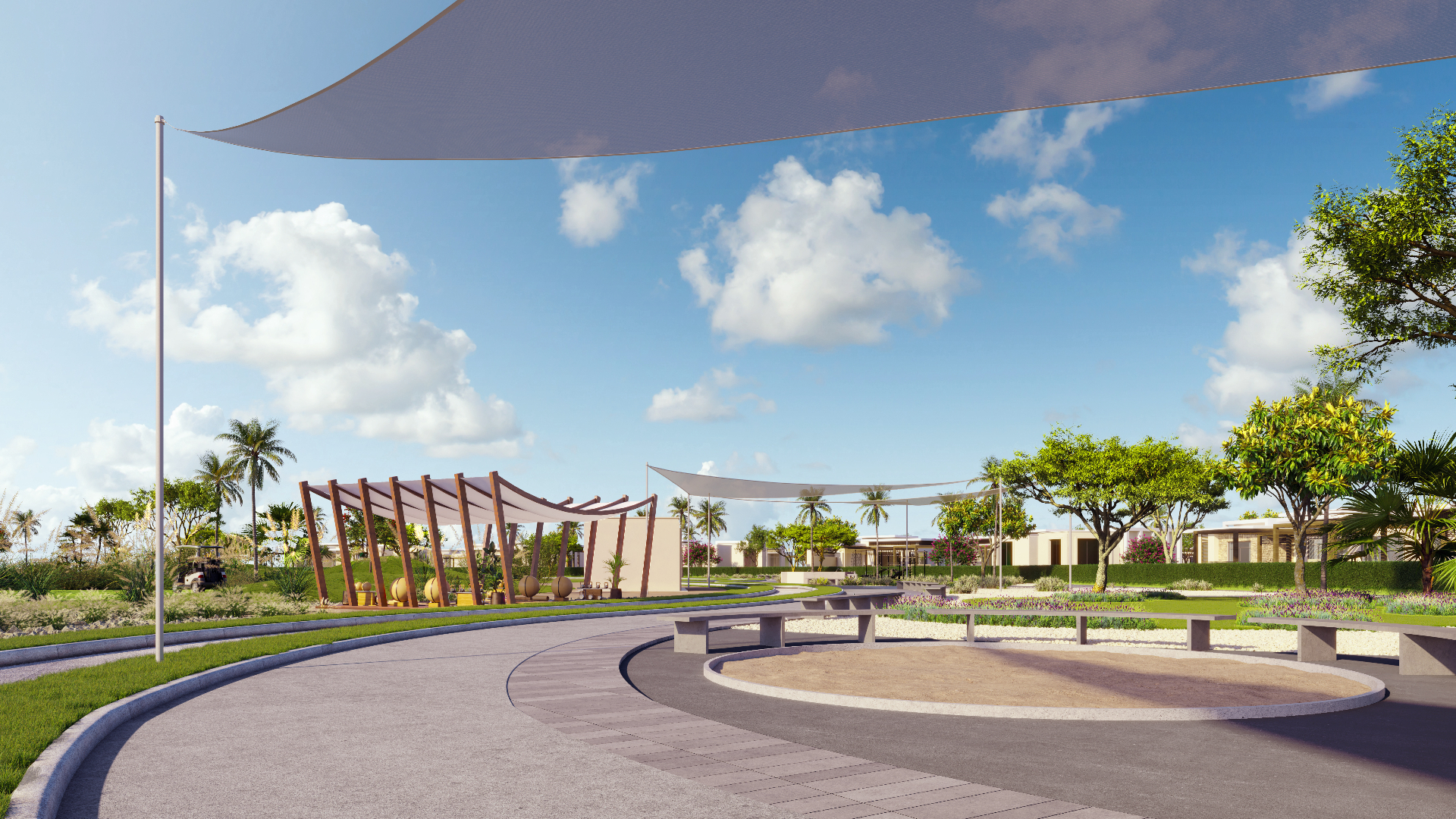 Raya community – park en wandelzones
