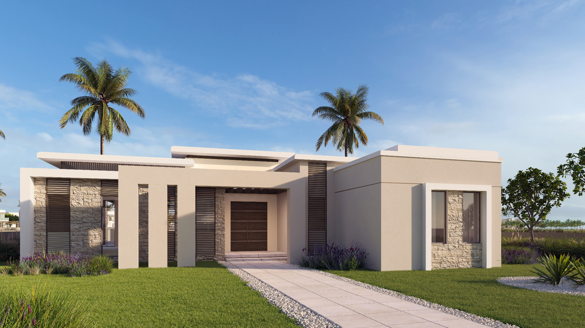 Raya Villa – voorgevel en entree
