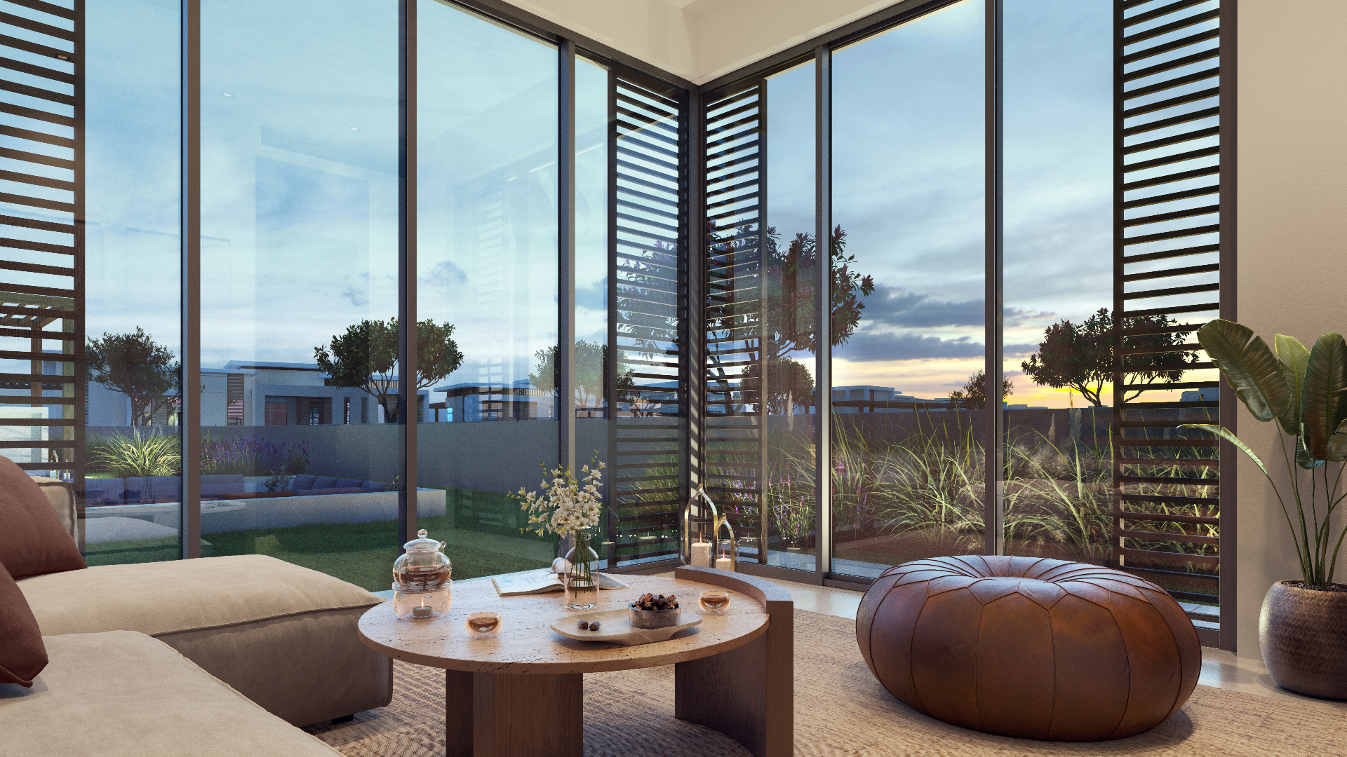 Raya Villa – interieur met panoramische ramen
