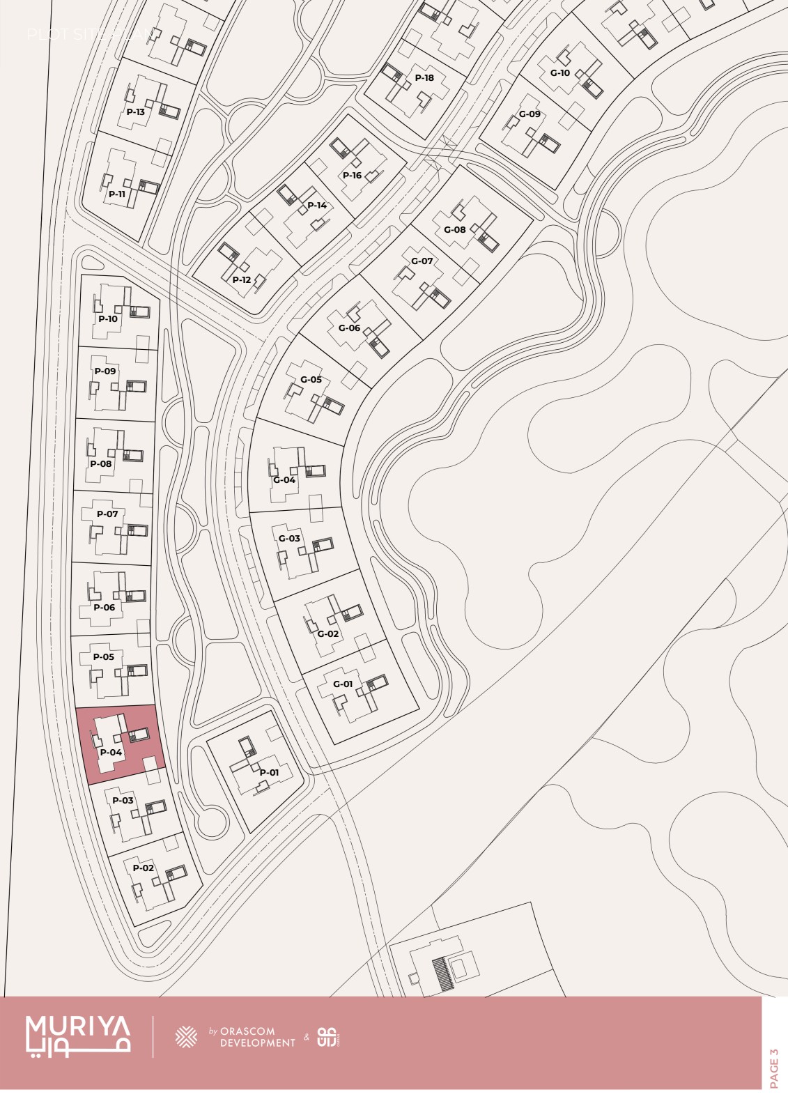 Situatieplan 3+1 Slaapkamer Villa – Raya, Jebel Sifah