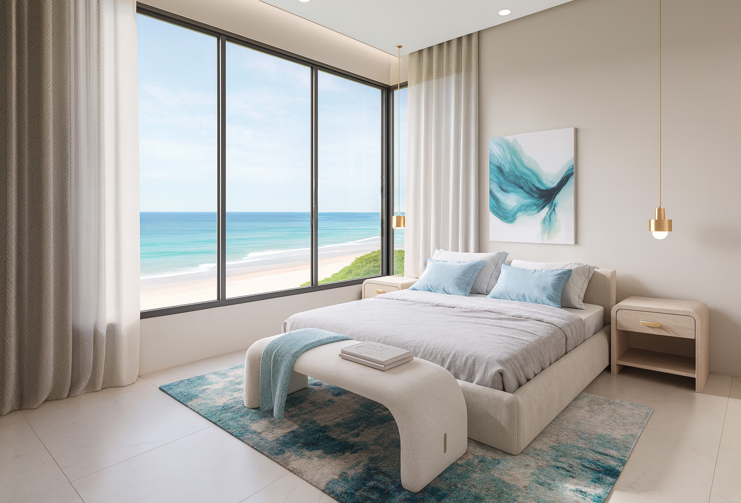 Riviera – slaapkamer met zeezicht