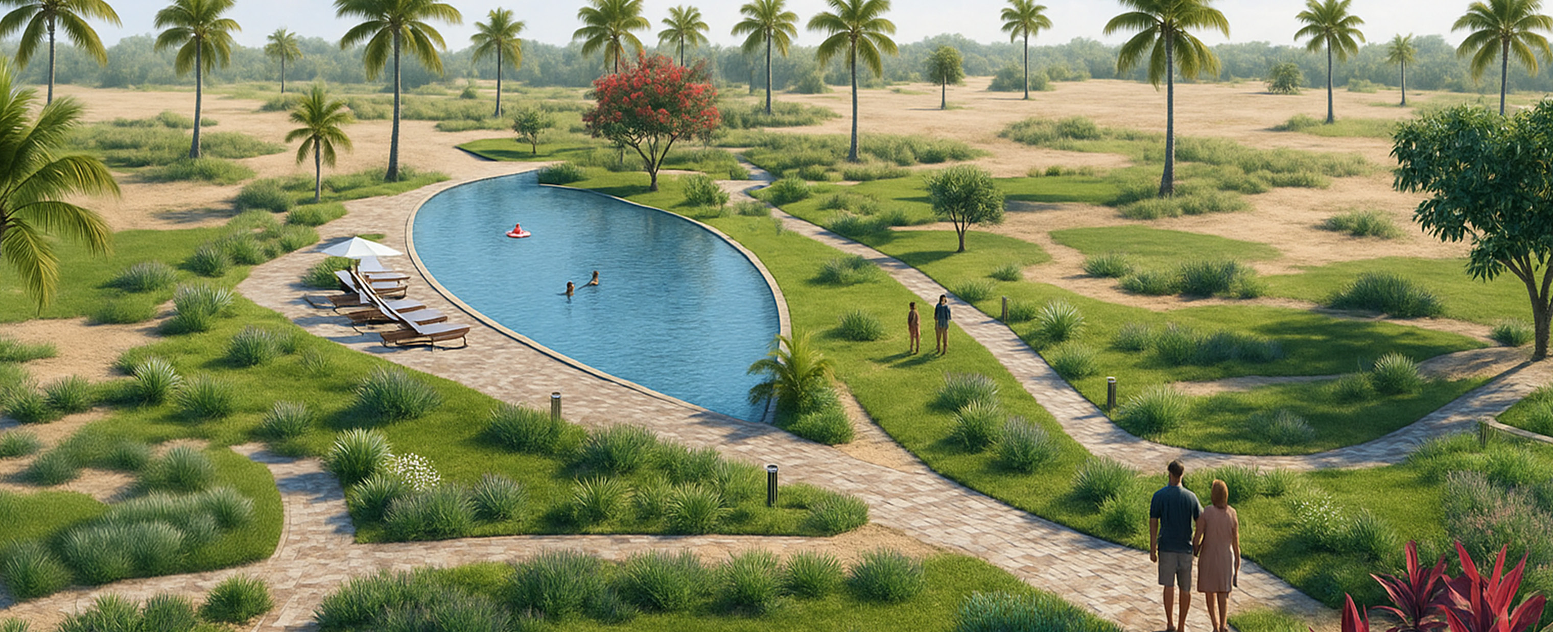 Riviera – community zwembad en wandelpaden