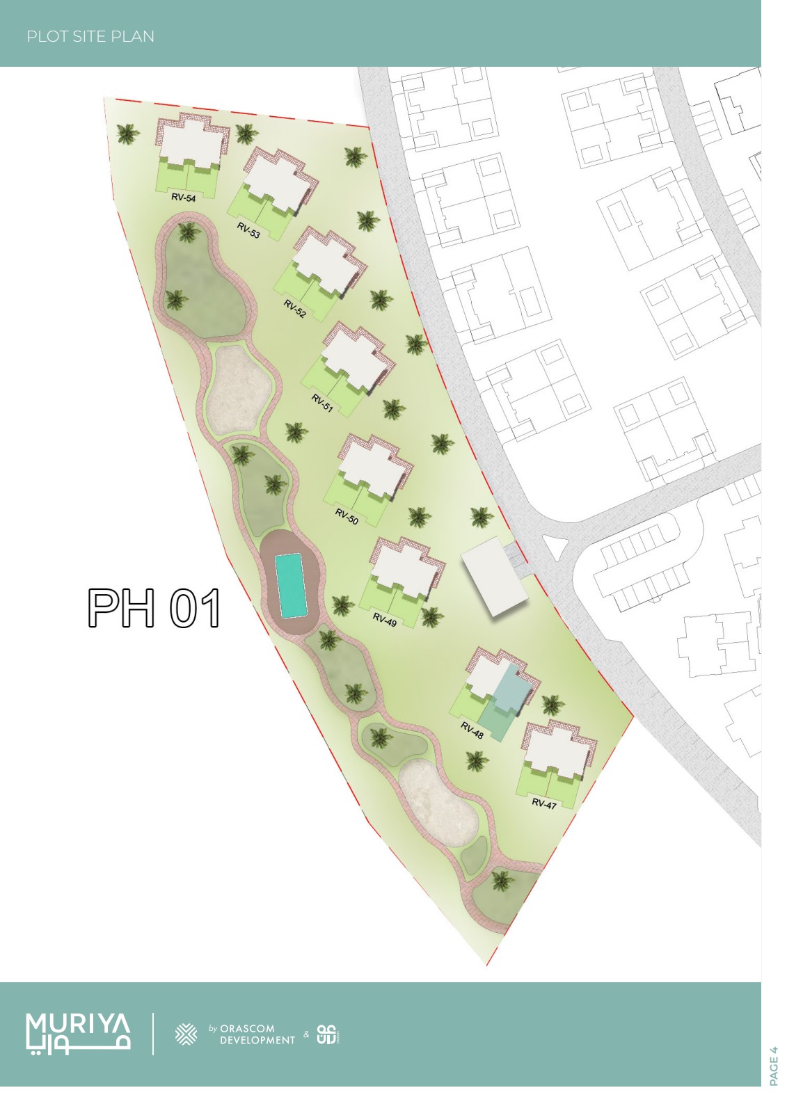 Situatieplan 1-Slaapkamer Appartement – Riviera, Hawana Salalah